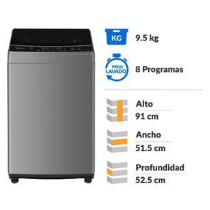 Lavadora Midea MLS-095GE04N / 9.5 Kg